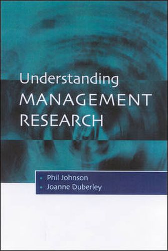 Cover image for Understanding Management Research: An Introduction to Epistemology