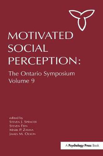 Cover image for Motivated Social Perception: The Ontario Symposium, Volume 9