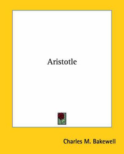 Cover image for Aristotle