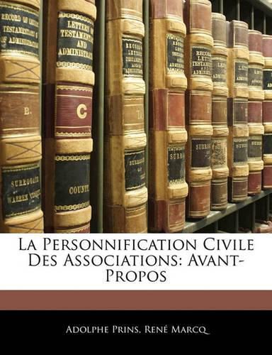 Cover image for La Personnification Civile Des Associations: Avant-Propos