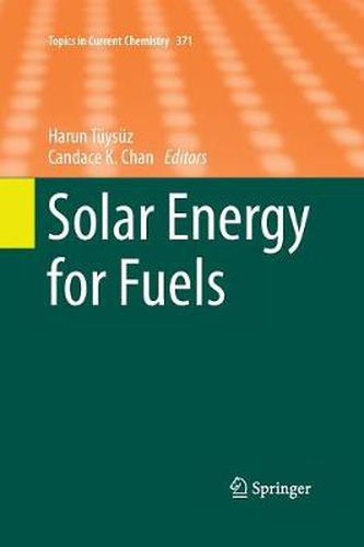 Cover image for Solar Energy for Fuels