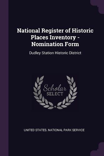Cover image for National Register of Historic Places Inventory - Nomination Form