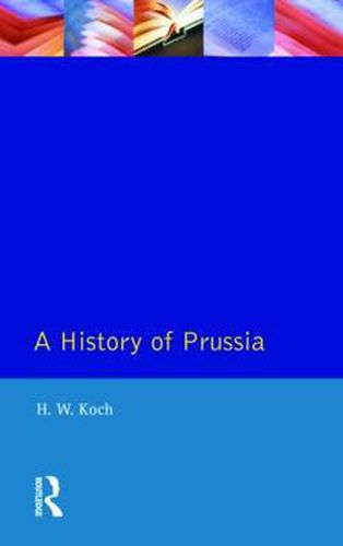 Cover image for A History of Prussia