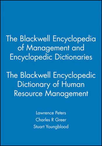 Cover image for The Blackwell Encyclopedic Dictionary of Human Resource Management