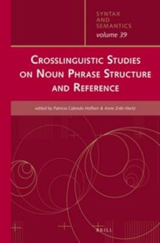 Cover image for Crosslinguistic Studies on Noun Phrase Structure and Reference