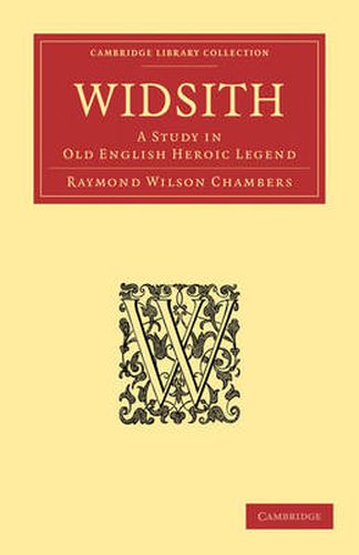 Widsith: A Study in Old English Heroic Legend