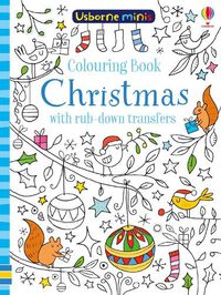 Cover image for Colouring Book Christmas with rub-down transfers