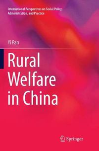 Cover image for Rural Welfare in China