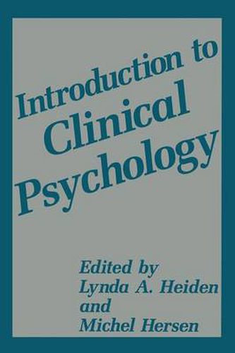 Cover image for Introduction to Clinical Psychology