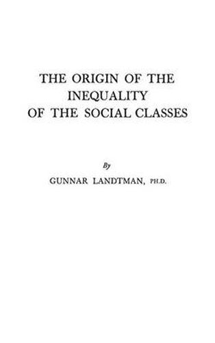 Cover image for The Origin of the Inequality of the Social Classes