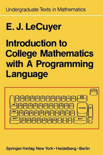 Cover image for Introduction to College Mathematics with A Programming Language