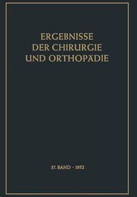 Cover image for Ergebnisse der Chirurgie und Orthopadie