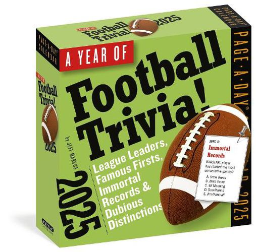 Year of Football Trivia! Page-A-Day (R) Calendar 2025