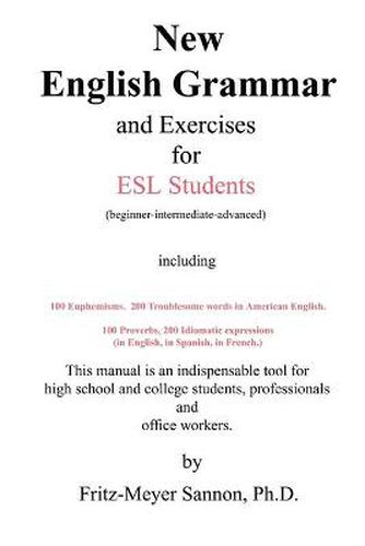 Cover image for New English Grammar for ESL Students