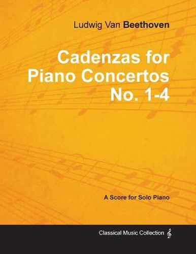 Cover image for Cadenzas for Piano Concertos Nos.1-4 - A Score for Solo Piano