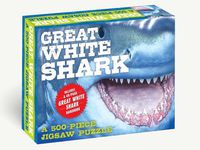 Cover image for The Great White Shark 500-Piece Jigsaw Puzzle & Book: A 500-Piece Family Jigsaw Puzzle Featuring The Shark Handbook