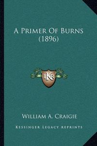 Cover image for A Primer of Burns (1896)