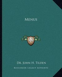 Cover image for Menus