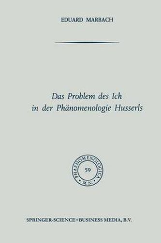 Cover image for Das Problem Des Ich in Der Phanomenologie Husserls