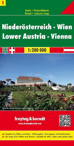 Cover image for Sheet 1, Lower Austria - Vienna Road Map 1:200 000