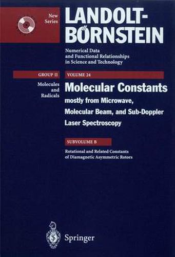 Cover image for Rotational, Centrifugal Distortion and Related Constants of Diamagnetic Asymmetric Top Molecules