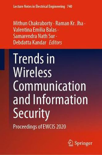 Cover image for Trends in Wireless Communication and Information Security: Proceedings of EWCIS 2020