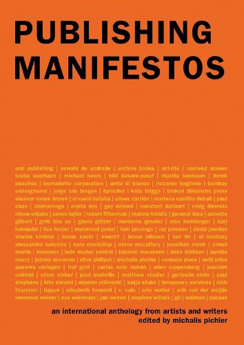 Cover image for Publishing Manifestos: An International Anthology from Artists and Writers