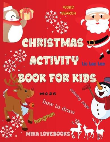 Cover image for Christmas Activity Book for Kids: Christmas Activities for Kids, Christmas Activities Families.