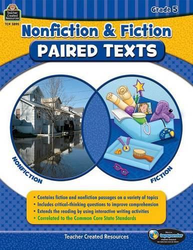 Cover image for Nonfiction and Fiction Paired Texts Grade 5