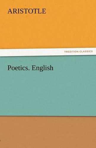 Cover image for Poetics. English
