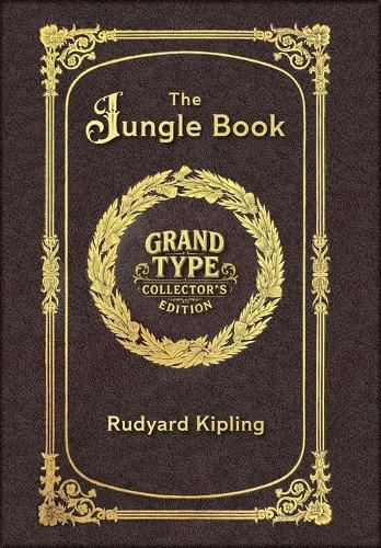 Cover image for Large Print - The Jungle Book - Grand Type Collector's Edition - Matte Hardcover with Dust Jacket