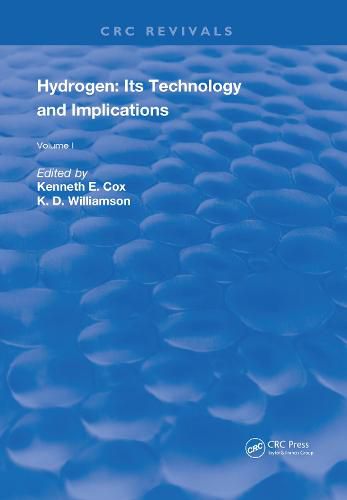 Cover image for Hydrogen: Its Technology and Implication: Production Technology - Volume I