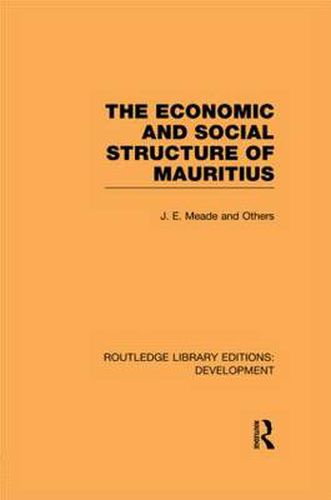 Cover image for The Economic and Social Structure of Mauritius