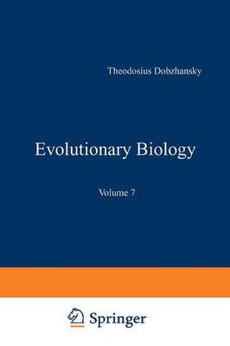 Cover image for Evolutionary Biology: Volume 7