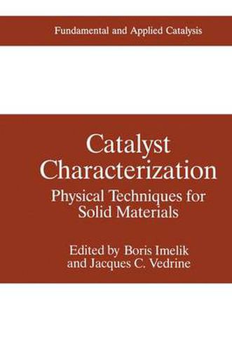 Cover image for Catalyst Characterization: Physical Techniques for Solid Materials
