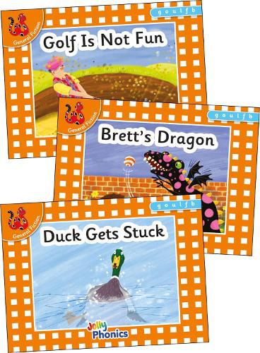 Cover image for Jolly Phonics Orange Level Readers Set 3: in Precursive Letters (British English edition)