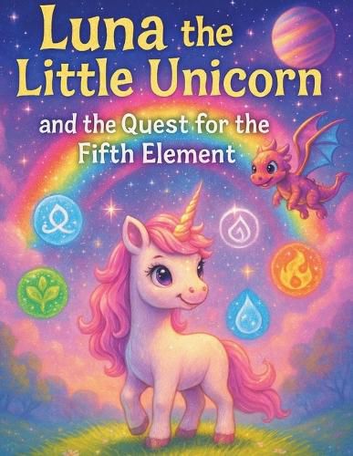 Cover image for Luna the Little Unicorn and the Quest for the Fifth Element