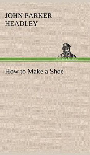 Cover image for How to Make a Shoe