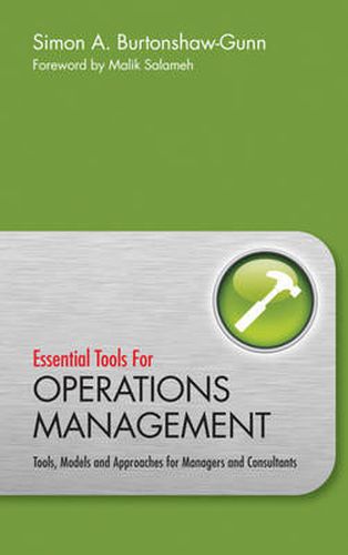 Cover image for Essential Tools for Operations Management: Tools, Models and Approaches for Managers and Consultants