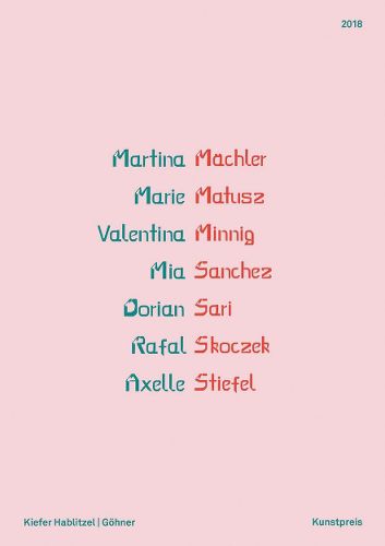 Cover image for Kiefer Hablitzel: Goehner Kunstpreis 2018