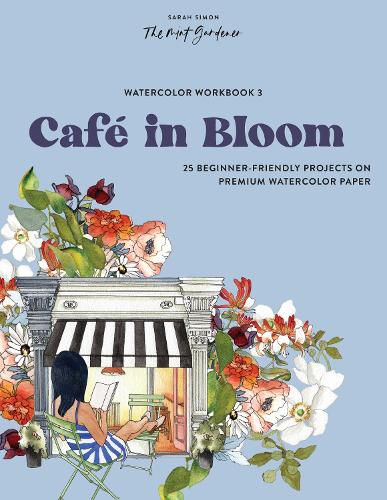 Cover image for Watercolor Workbook: Cafe in Bloom