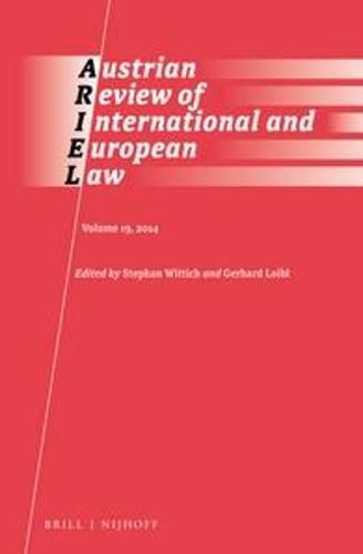 Cover image for Austrian Review of International and European Law, Volume 19 (2014)