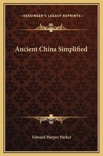 Ancient China Simplified