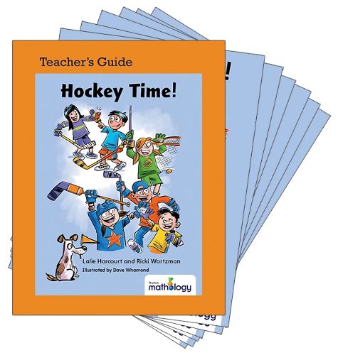 Cover image for Mathology Little Books - Number: Hockey Time! (6 Pack with Teacher's Guide)