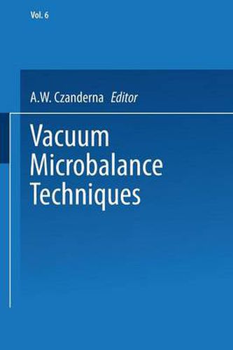 Cover image for Vacuum Microbalance Techniques: Volume 6