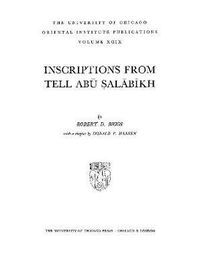 Cover image for Inscriptions from Tell Abu Salabikh