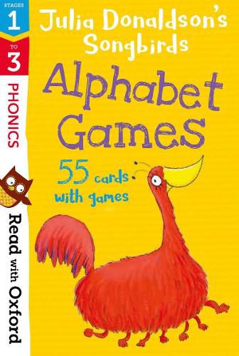 Cover image for Read with Oxford: Stages 1-3: Julia Donaldson's Songbirds: Alphabet Games Flashcards