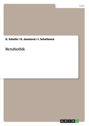 Cover image for Berufsethik