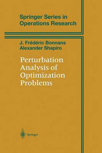 Cover image for Perturbation Analysis of Optimization Problems