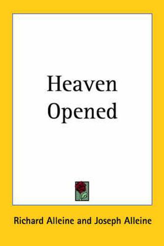 Cover image for Heaven Opened (1838)